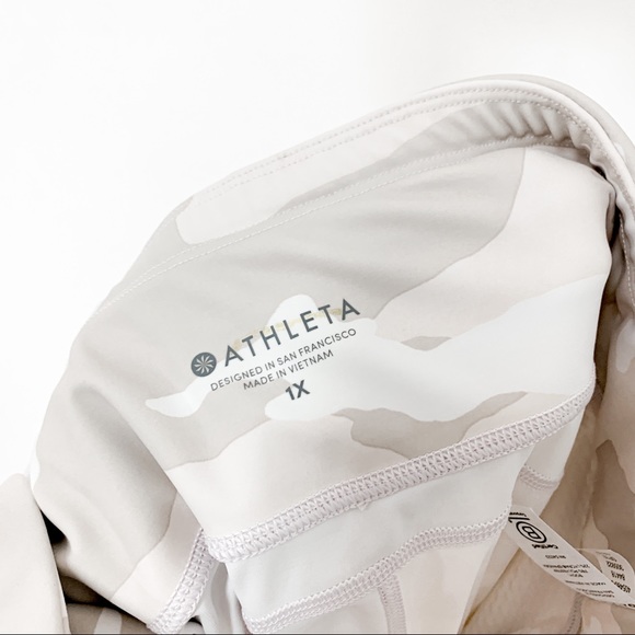 Athleta Contender 7/8 Powerlift Tight Leggings in White Camo - Picture 6 of 7